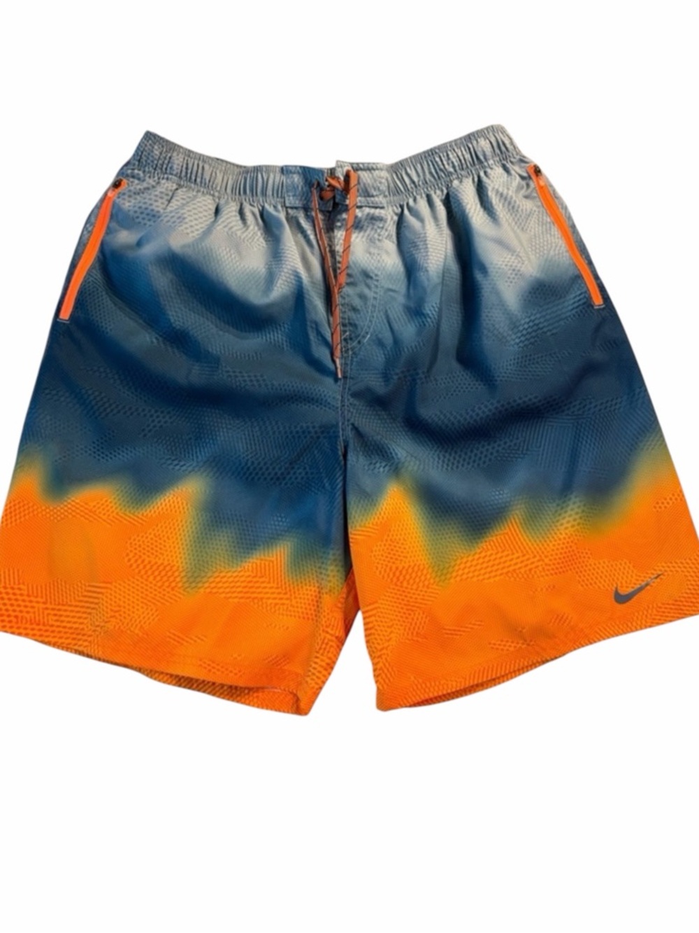 Nike Blue to Orange Swim Trunk Shorts